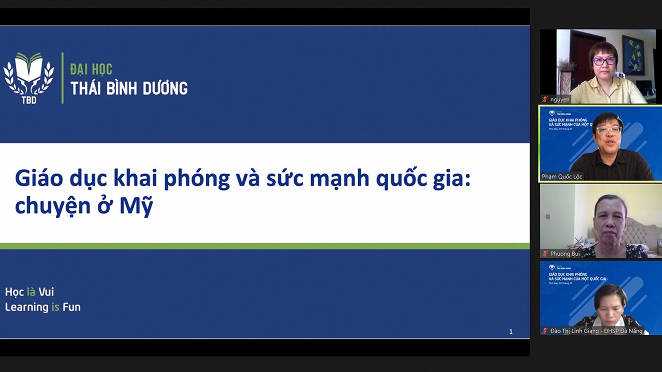 cà phê học thuật TBD 3